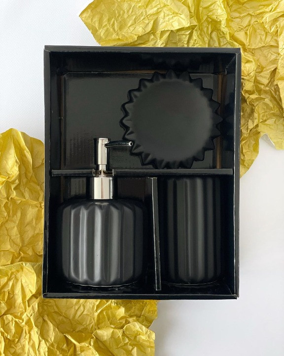 Набор керамический для ванной комнаты Black