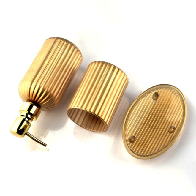 Набір скляний для ванної кімнати Gold