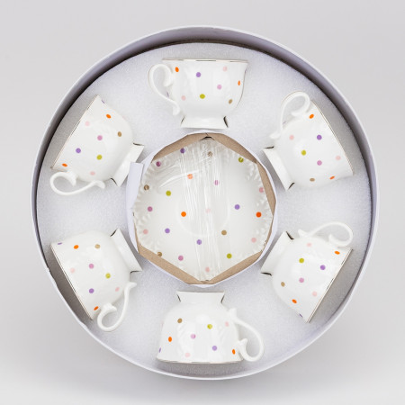 Набор чашек с блюдцами Dots
