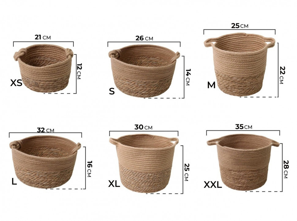 Плетений кошик Jute