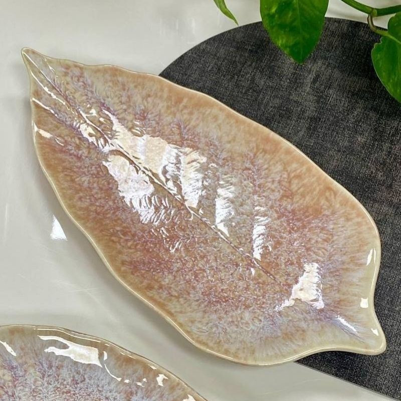 Тарелка-лист Pink Tinder II