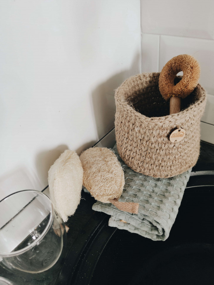 Губка для посуды из люфы Luffa