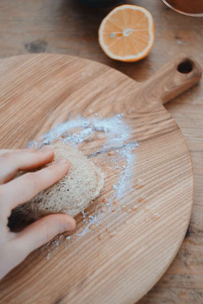 Губка для посуды из люфы Luffa