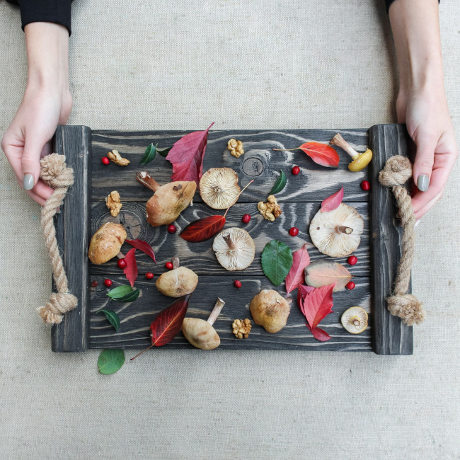 Дерев'яний піднос Elegance