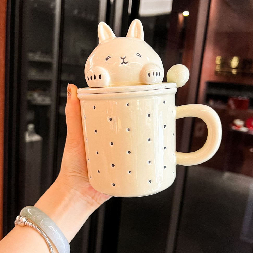 Кружка з ложкою Bunny