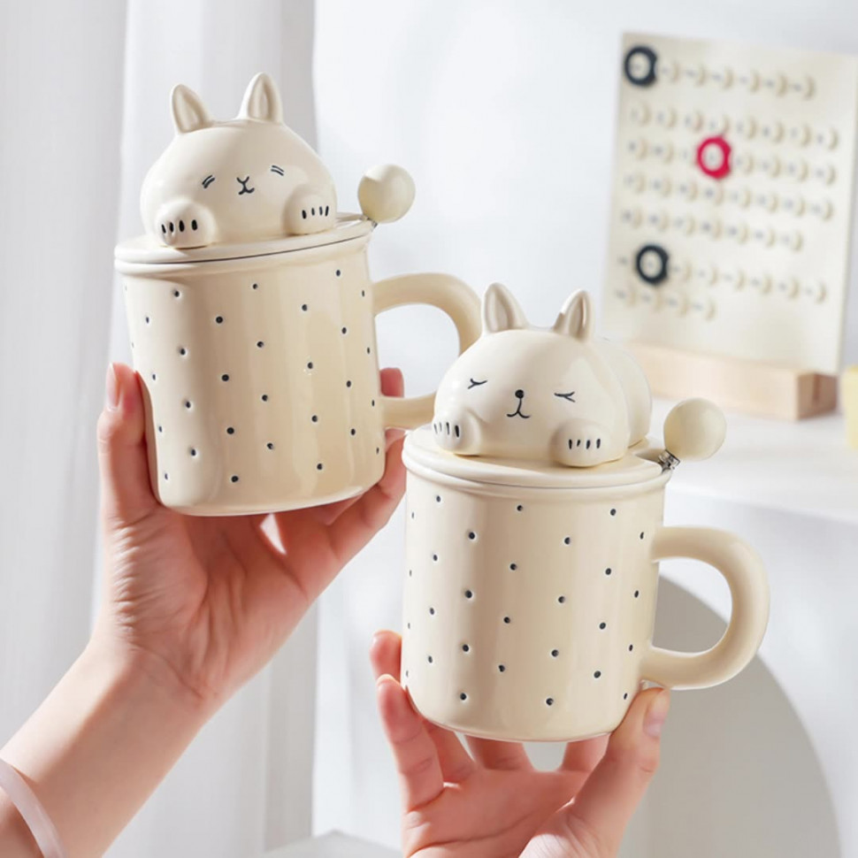 Кружка з ложкою Bunny