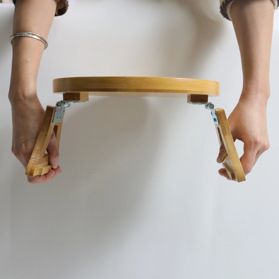 Бамбуковий столик-накладка на підлокітник дивану Bamboo