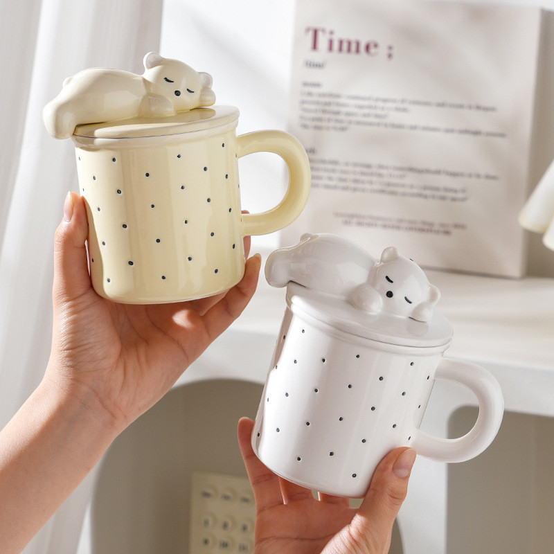 Кружка з ложкою Sleepy bear