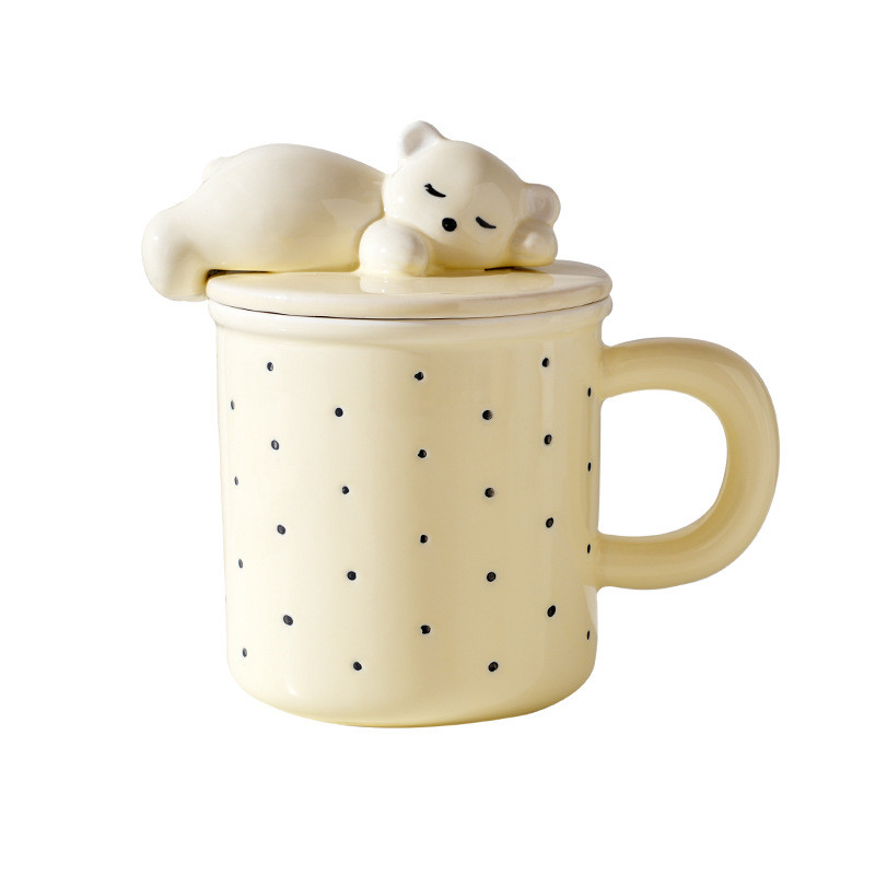 Кружка з ложкою Sleepy bear