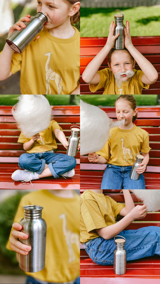 Пляшка для води Balance silver