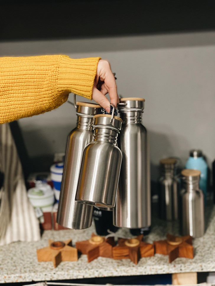 Пляшка для води Balance silver