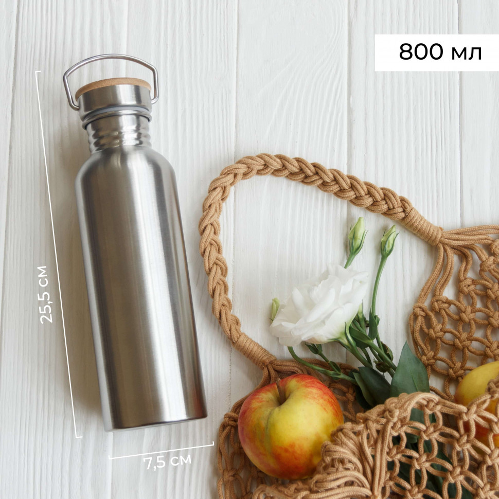 Пляшка для води Balance silver