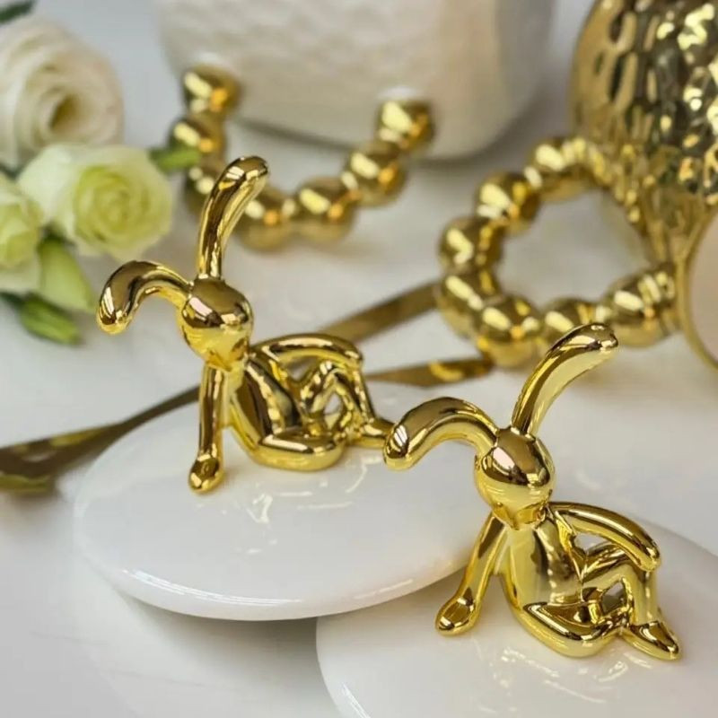 Кружка с ложкой Golden Bunny