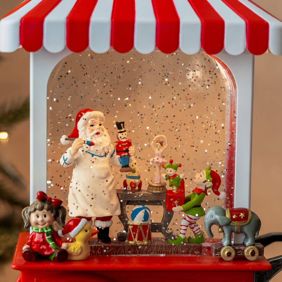 Фонарь с подсветкой и музыкой Christmas workshop