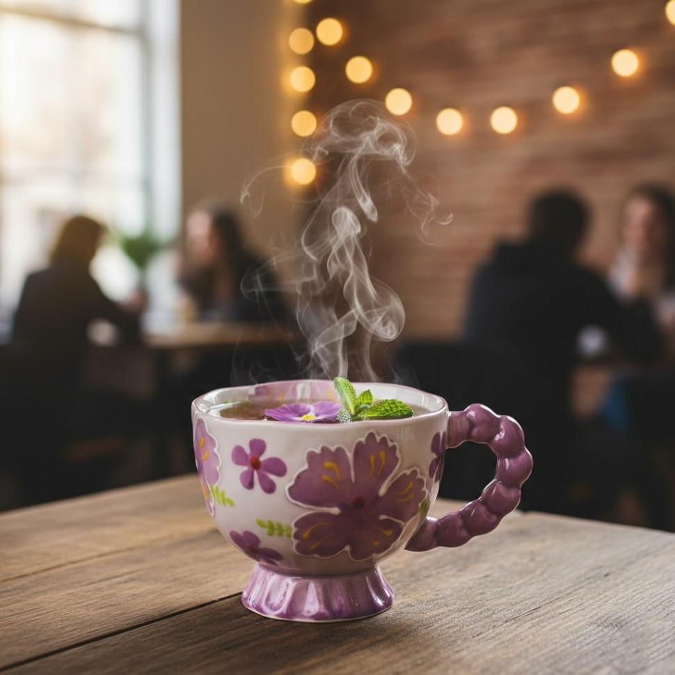 Чашка Purple Flowery