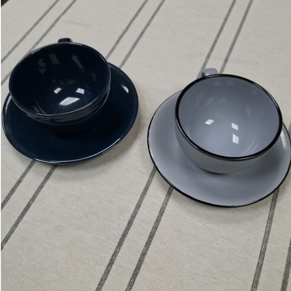 Керамическая чашка с блюдцем Seasons