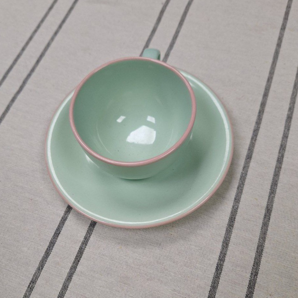 Керамическая чашка с блюдцем Seasons