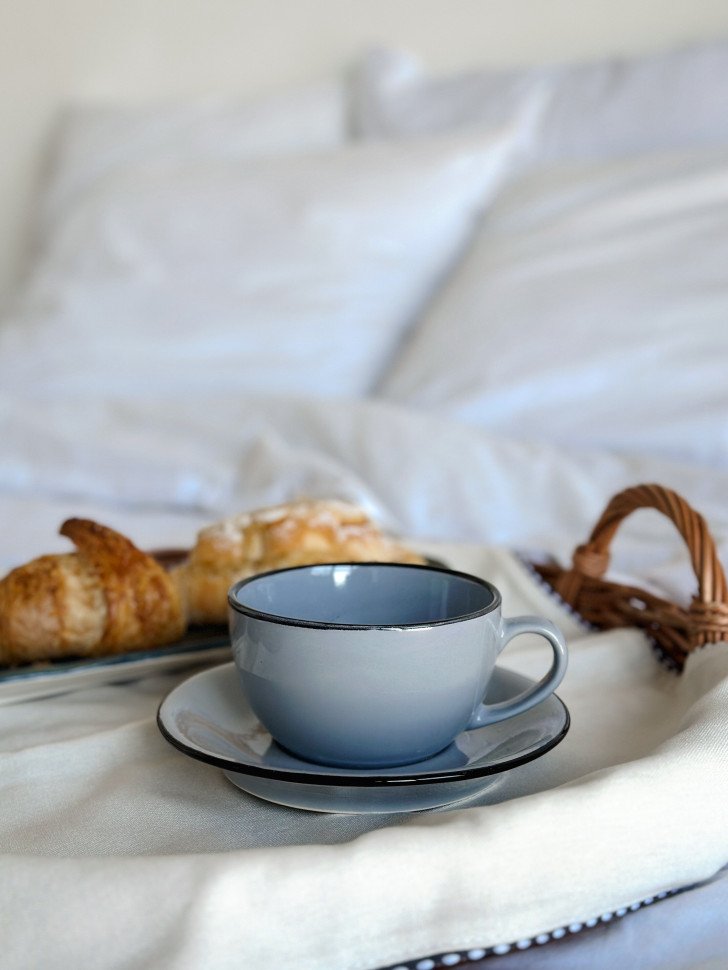 Керамическая чашка с блюдцем Seasons