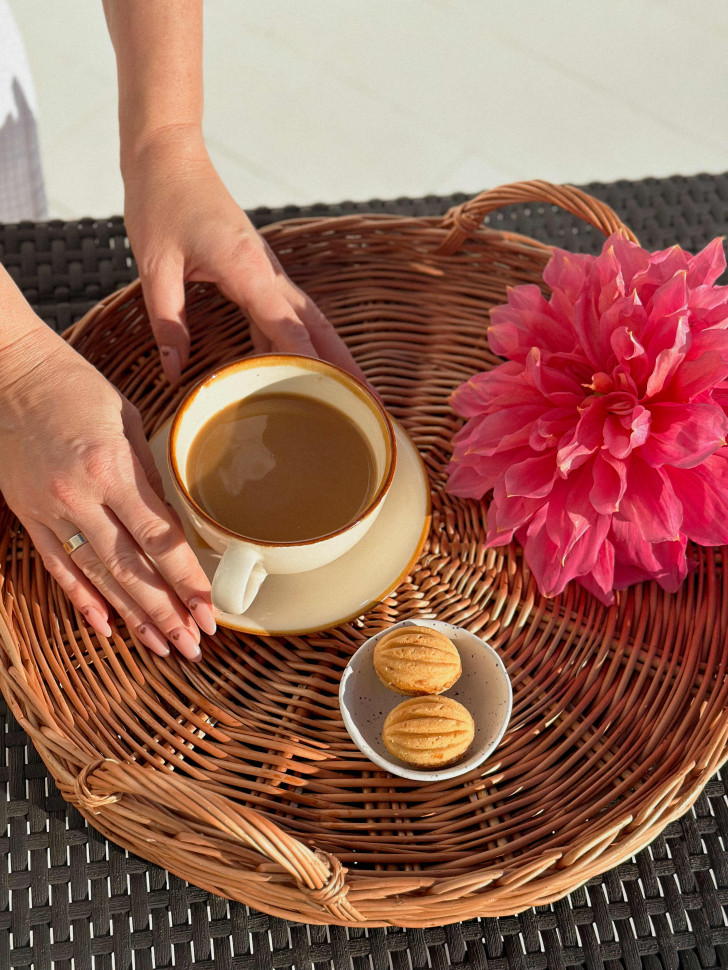 Керамическая чашка с блюдцем Seasons