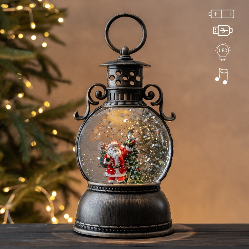 Фонарь с подсветкой и музыкой Santa's Light