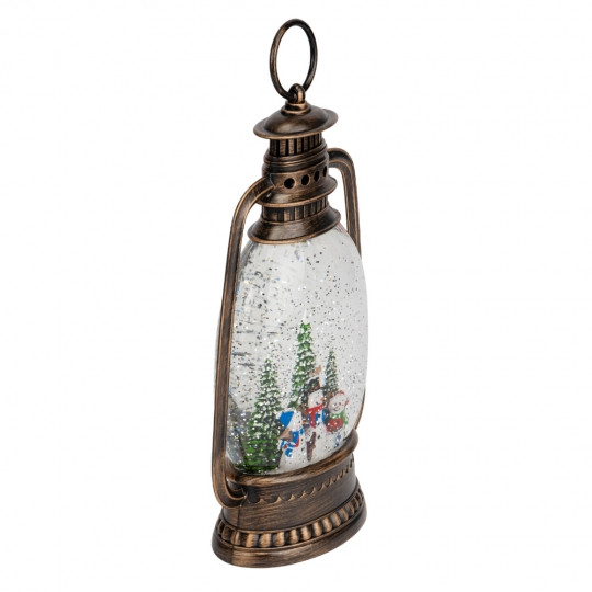 Ліхтар з підсвіткою та музикою Snowman family