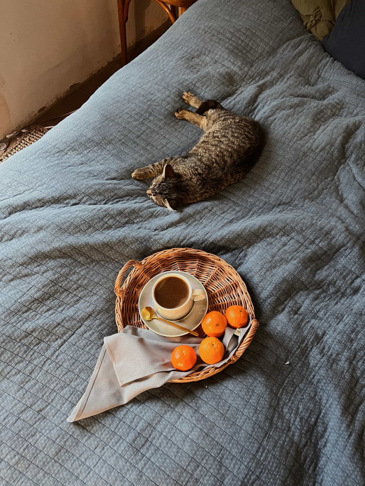 Поднос из лозы Tangerine