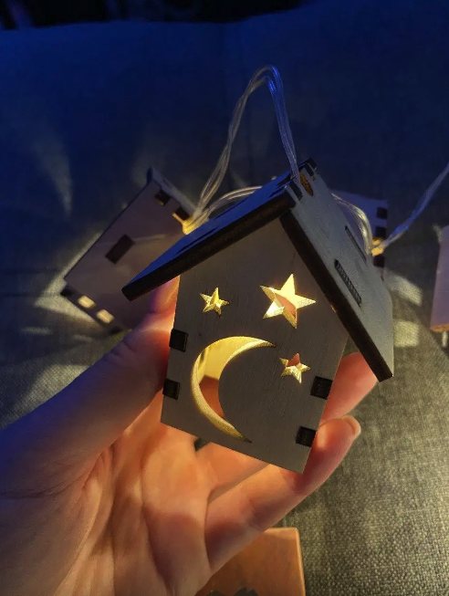 Гирлянда с домиками Hygge Moon