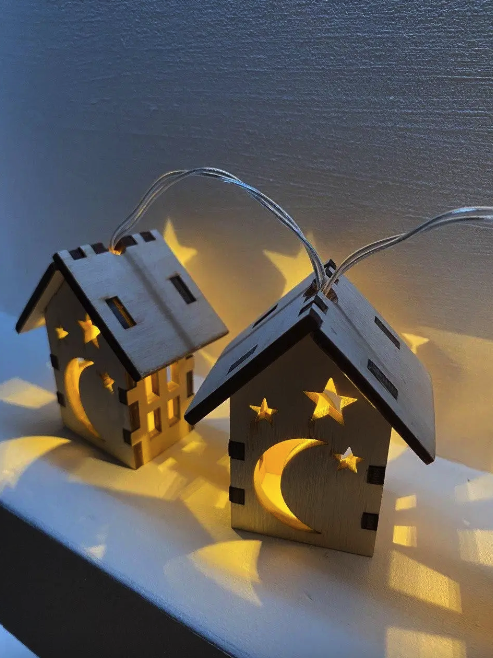 Гирлянда с домиками Hygge Moon