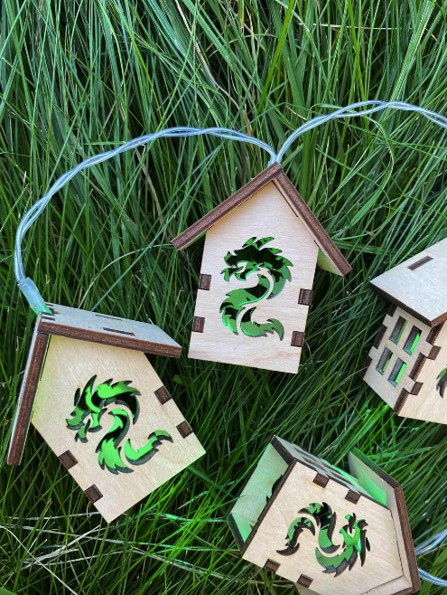 Гирлянда с домиками Hygge Dragon