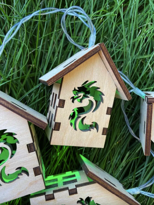 Гирлянда с домиками Hygge Dragon