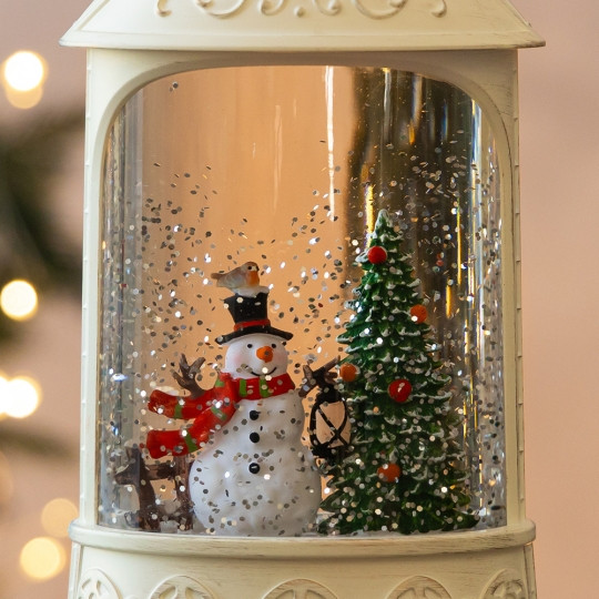 Фонарь с подсветкой и музыкой Magic snowman