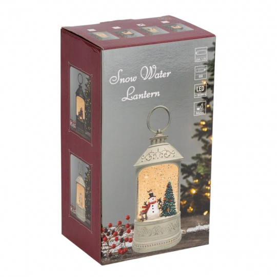 Фонарь с подсветкой и музыкой Magic snowman