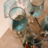 Стеклянный голубой бокал для вина Richard Blue 550 мл