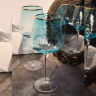 Стеклянный голубой бокал для вина Richard Blue 550 мл