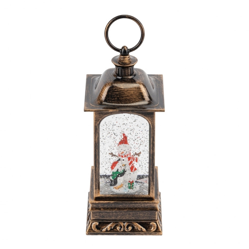 Ліхтар з підсвіткою та музикою Snowman with a warm heart