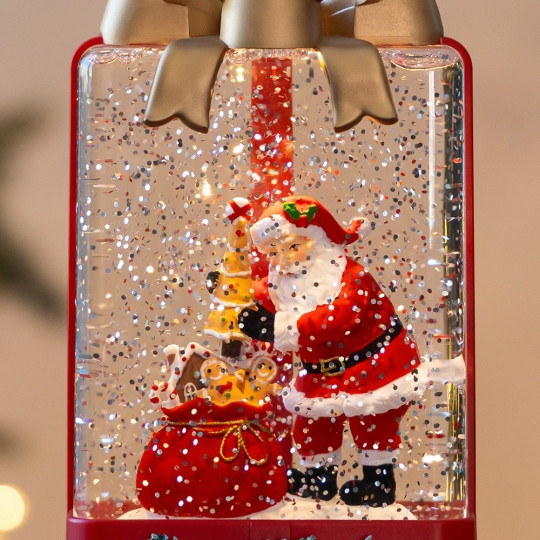 Ліхтар з підсвіткою та музикою Festive bow