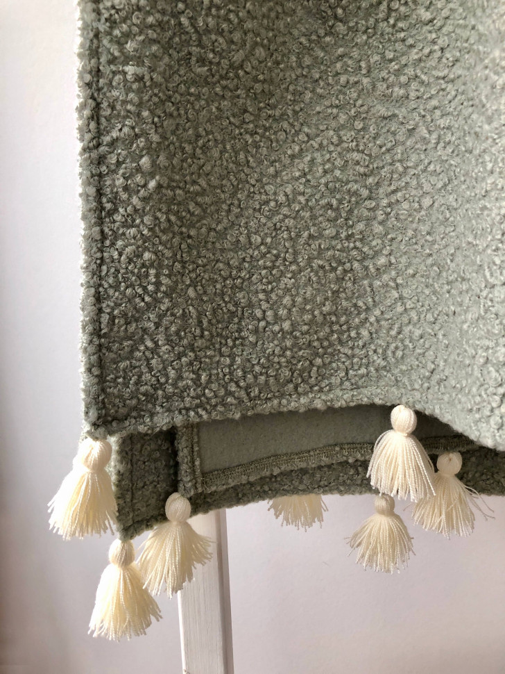 Хутряний плед Pistachio