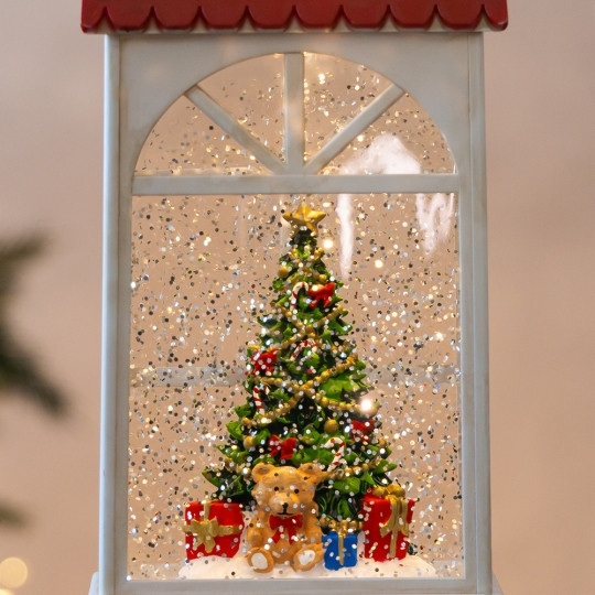 Фонарь с подсветкой и музыкой Christmas tree