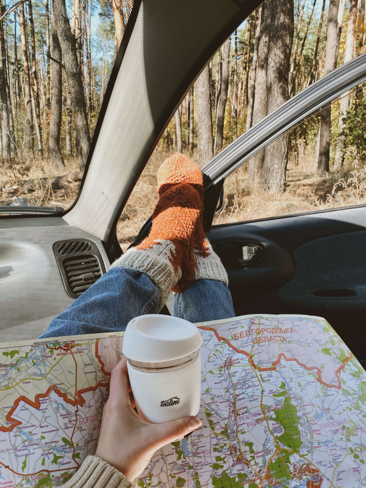 Шерстяные носки Wzutti (Светло-коричневые)