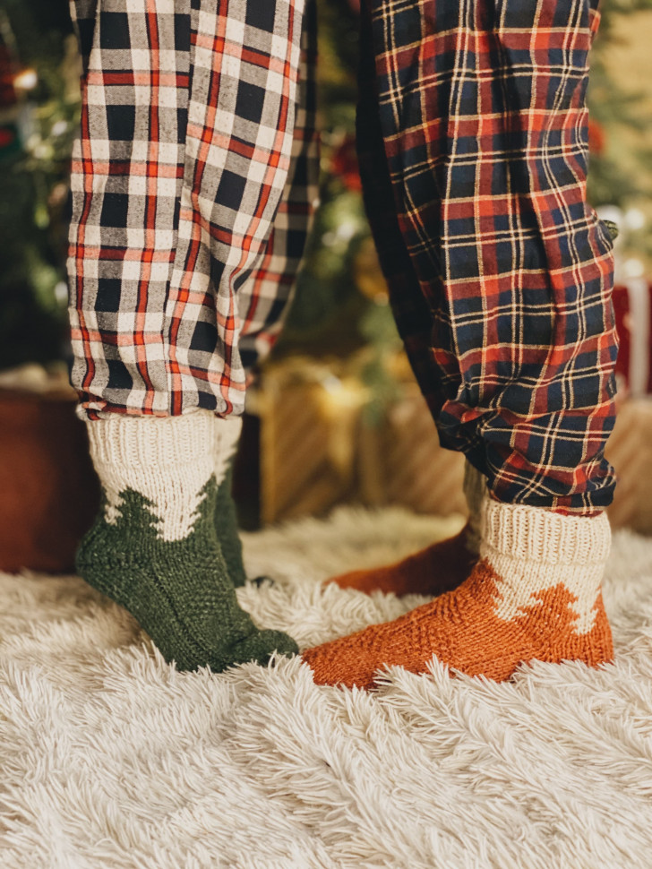 Шерстяные носки Wzutti (Светло-коричневые)