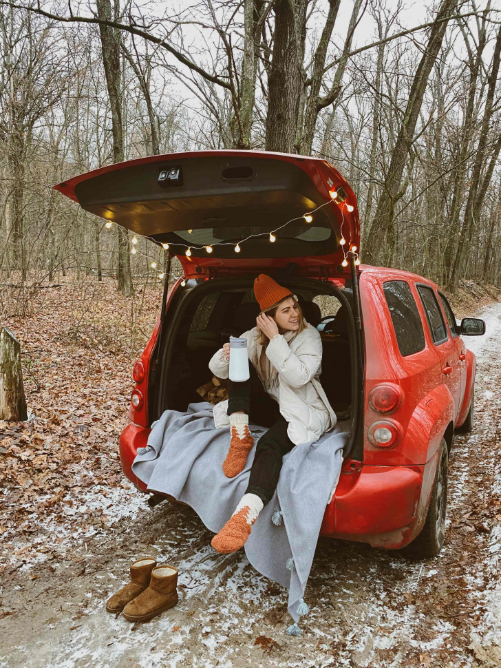 Шерстяные носки Wzutti (Светло-коричневые)