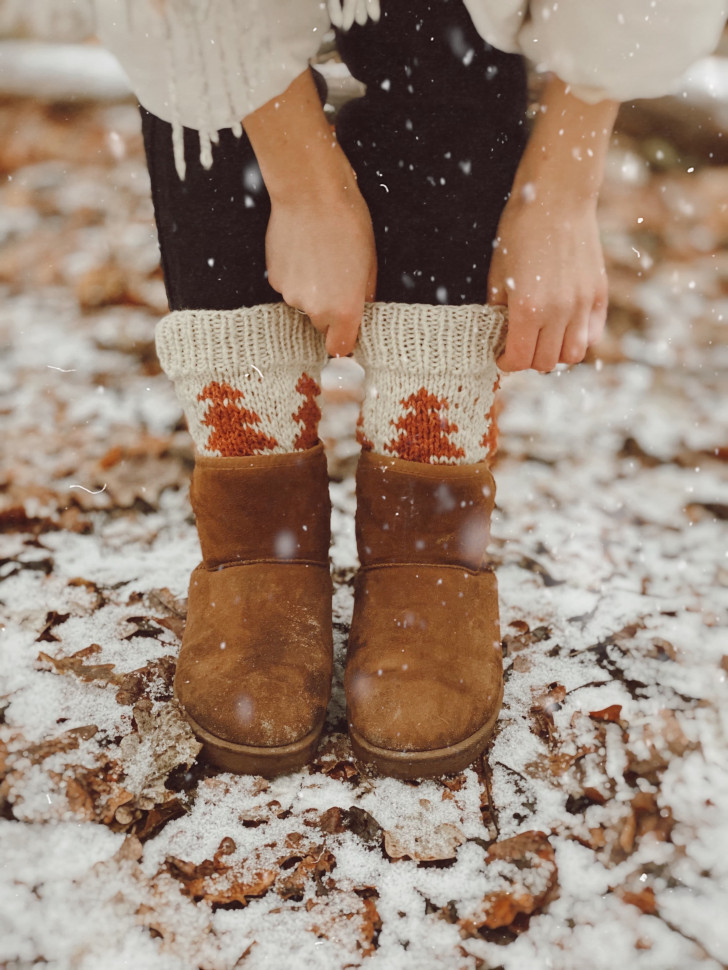 Шерстяные носки Wzutti (Светло-коричневые)