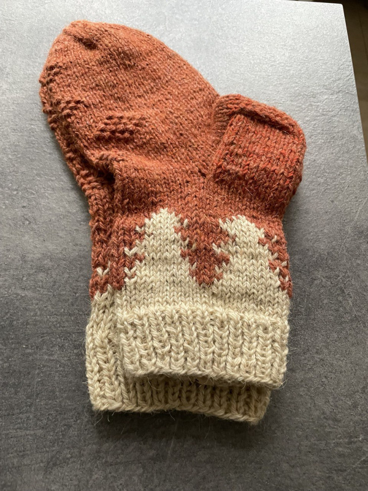 Шерстяные носки Wzutti (Светло-коричневые)