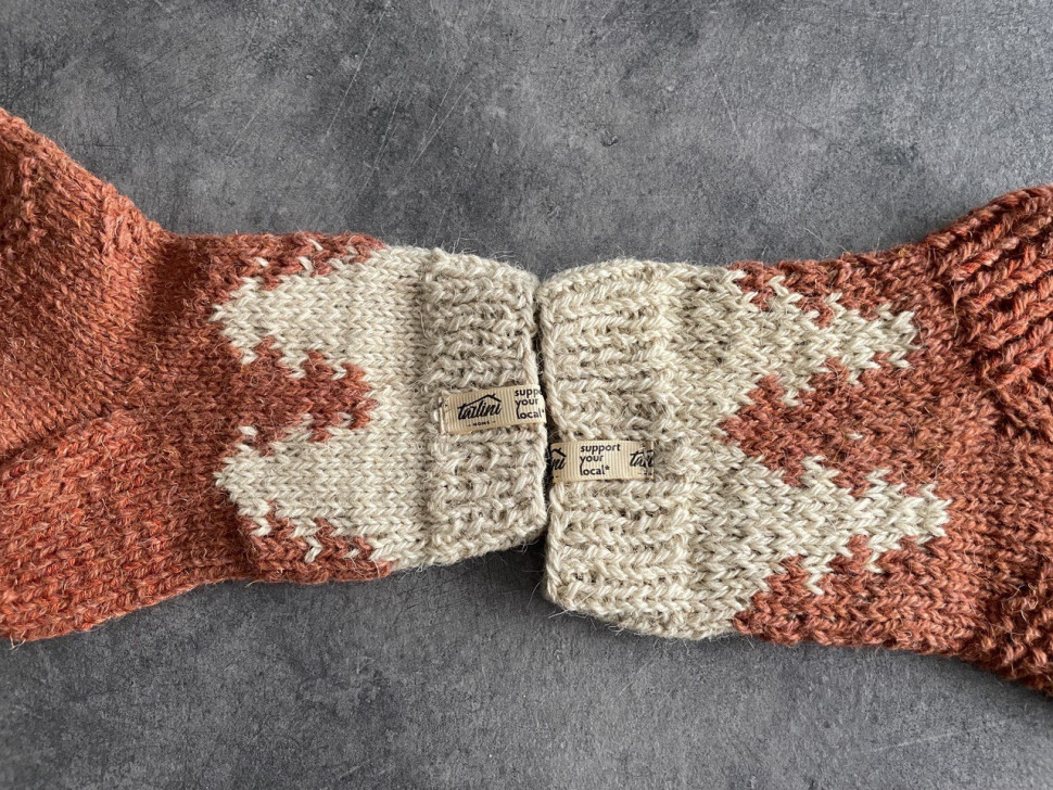 Шерстяные носки Wzutti (Светло-коричневые)