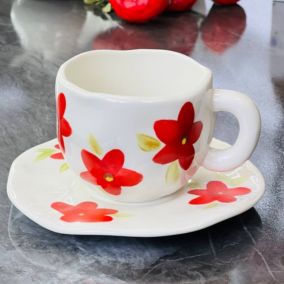 Чашка з блюдцем Bright Flower