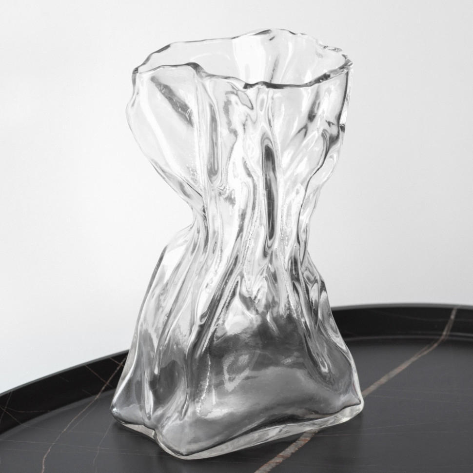 Скляна ваза Crumpled