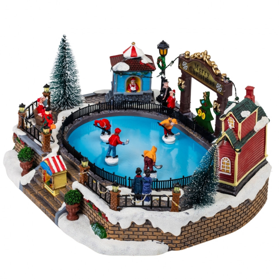 Новорічна карусель з підсвіткою та музикою New Year's skating rink