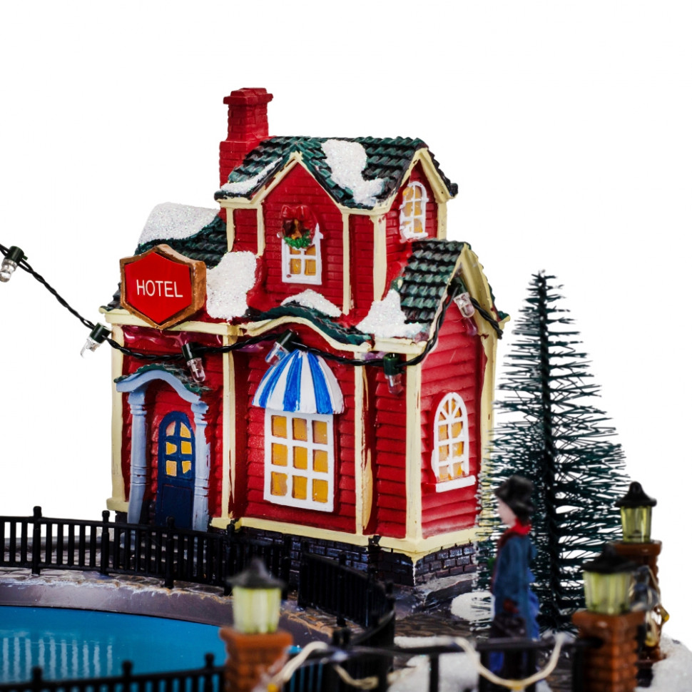 Новорічна карусель з підсвіткою та музикою New Year's skating rink