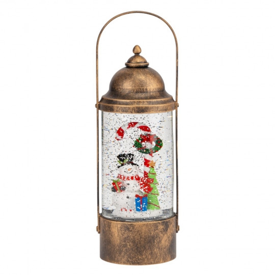 Ліхтар з підсвіткою та музикою Snowman