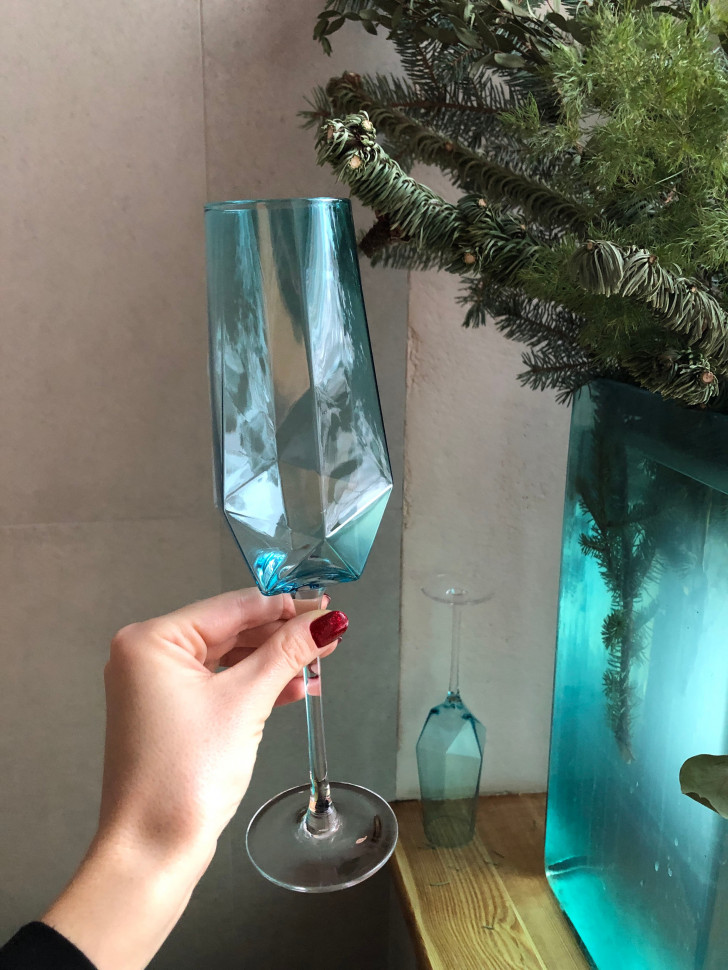 Келих для шампанського Blush blue